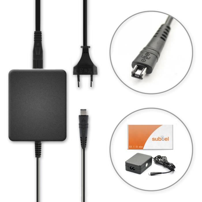 Alimentatore Per Canon Legria HF R66, HF R606, HF R706, HF R76, HF R78 - Sostitutivo CA-110 - Compatibile Originale