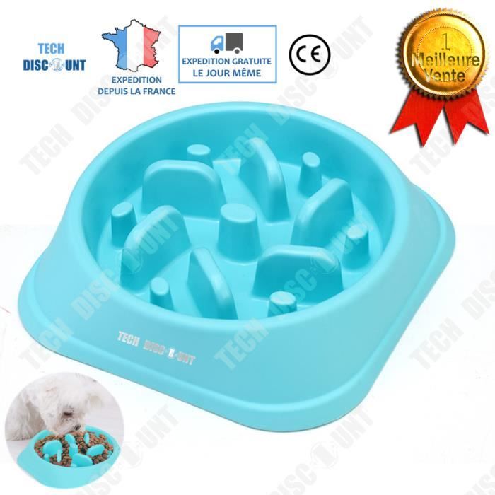 Td Gamelle Anti Glouton Chien Chat Petite Taille Grande Moyen Chiot Distributeur Croquette Bol Educatif Solide Animaux De Compagnie Cdiscount