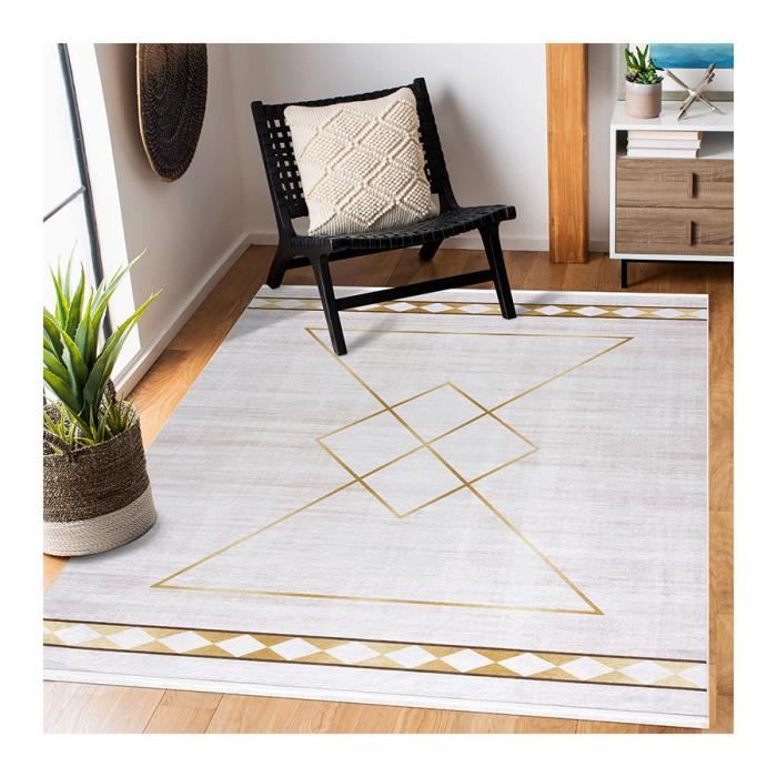 Cheap budget beige bordure médaillon oriental tapis petit moyen large 120x170 cm
