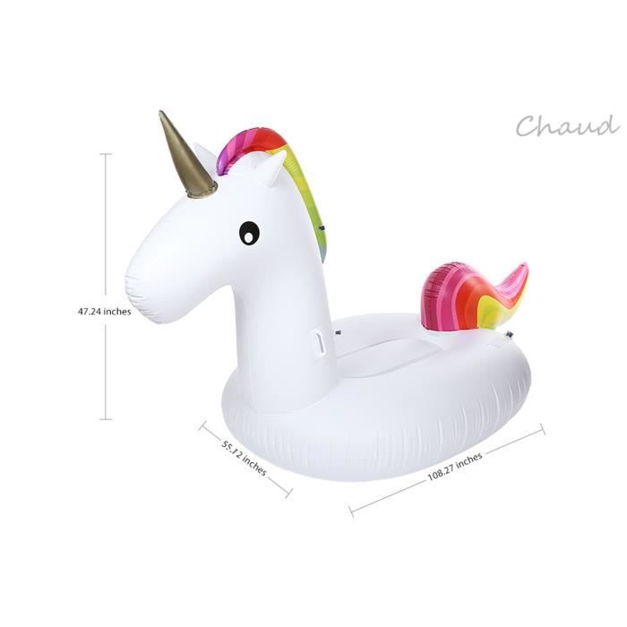 Licorne Bouee Gonflable Geante Flotte Pour Adultes Enfants Jouet