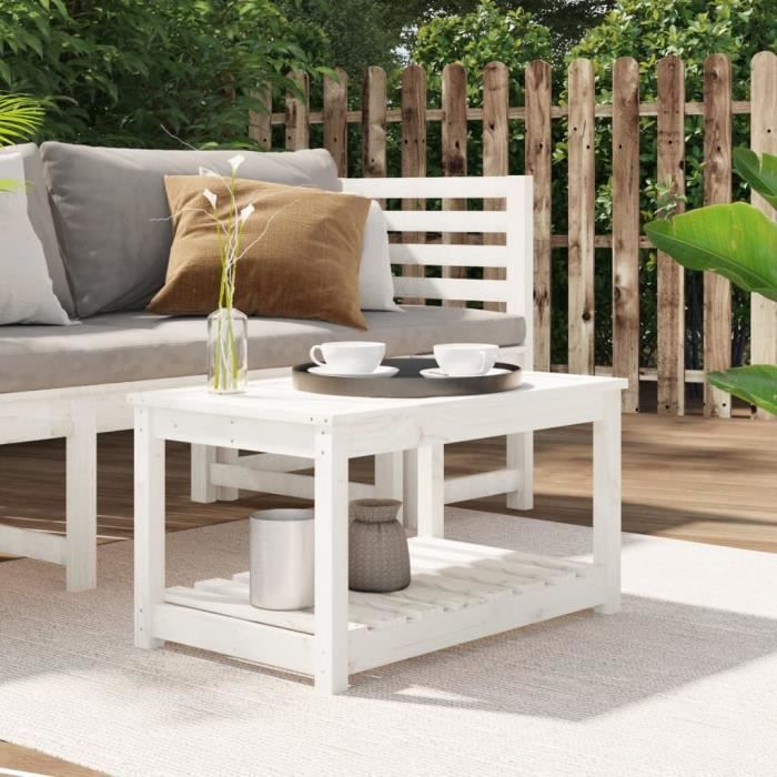 vidaXL Table de jardin Bois de Pin - vue 7