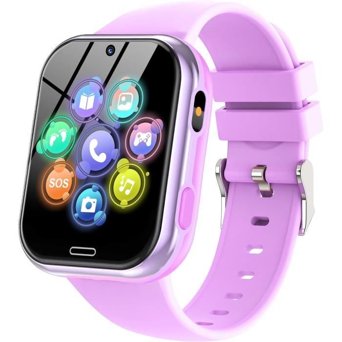 Montre Connectée Enfant 4G GPS WiFi Appel Vidéo SOS, Cadeaux Montre Connectée Garçons Filles