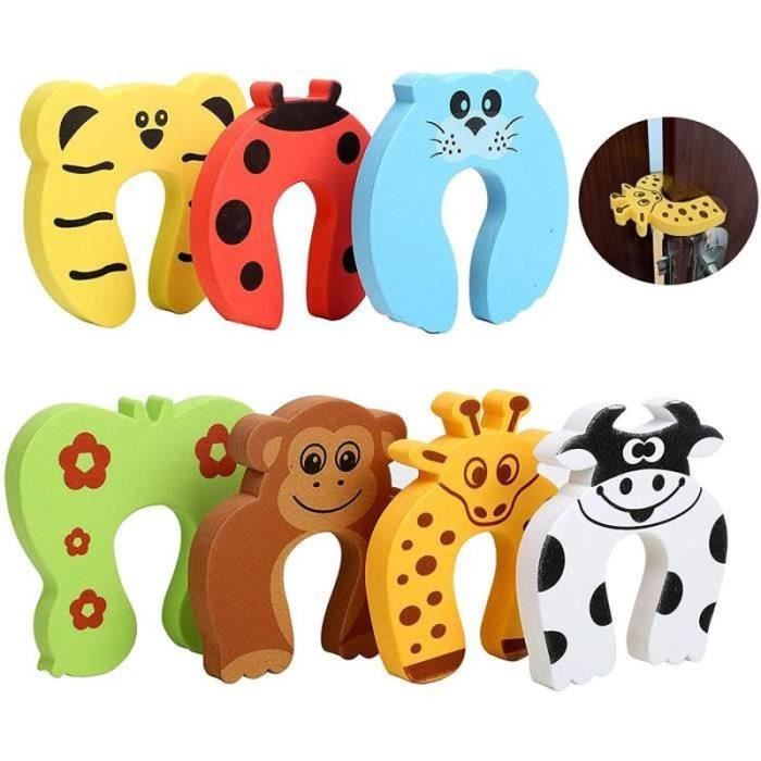 Pc 7 Pieces Arret De Porte Bebe Animal Bloc Porte Securite Bebe Mousse Bloque Porte Amortisseur Bloque Porte Stop Coince Doig Cdiscount Bricolage
