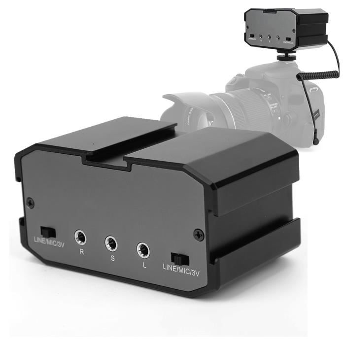 Comica CVM-AX3 XLR Audio-Interface mit Vorverstärker, Audio-Mixer mit Dual XLR/3.5mm/6.35mm