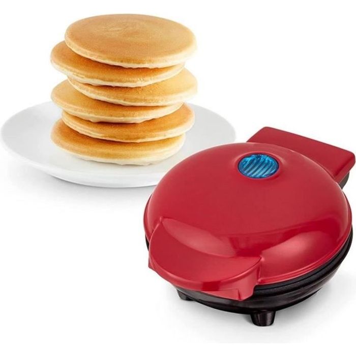 Mini Pancake Maker, Machine À Gaufres Machine À Petit-déjeuner, Gaufrier Rond Électrique, Machine À Petit-déjeuner