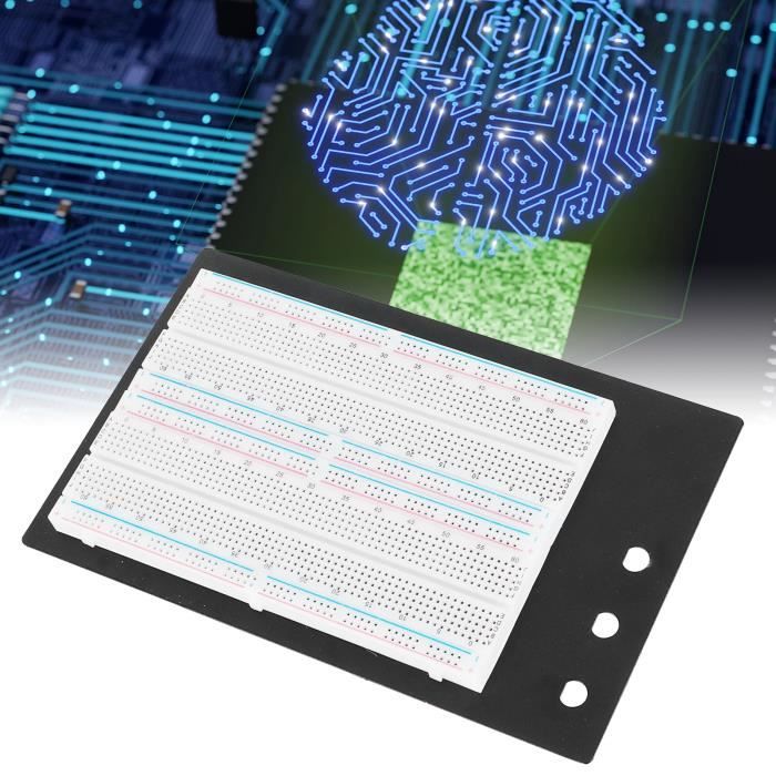 Planche à Pain ZY-208 3220 Points – Grande Breadboard Sans Soudure Pour Prototypage Électronique