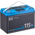 ECTIVE EDC115SC Batterie Décharge Lente 12V 115AH GEL Solaire avec écran LCD/ PWM-Chargeur / marine, bateau, camping car-1