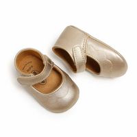 MASOCIO Chaussures Bébé Fille Premiers Pas - Chausson Souple Antidérapant En Cuir PU, Ballerines Confortables 0-18 Mois
