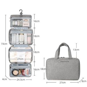 Trousse De Toilette Voyage Suspendable - Noir Taille Moyenne