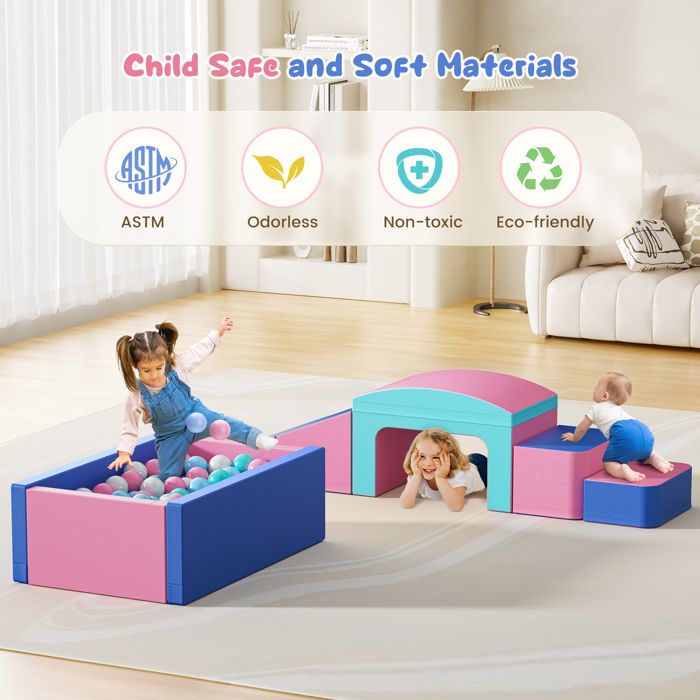 Parcours motricité bébé,Blocs de Construction en Mousse géants pour Enfants, Jouets éducatifs préscolaires pour Ramper et Grimper,02 - Sport Parcours motricité bébé,Blocs de Construction en Mousse géants pour Enfants, Jouets éducatifs préscolaires pour Ramper et Grimper,02 - Sport