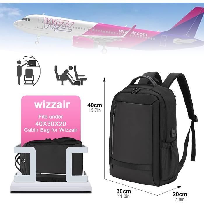 Sac à dos / trolley 40x30x20 (cm) bagages Wizz Air, RYANAIR