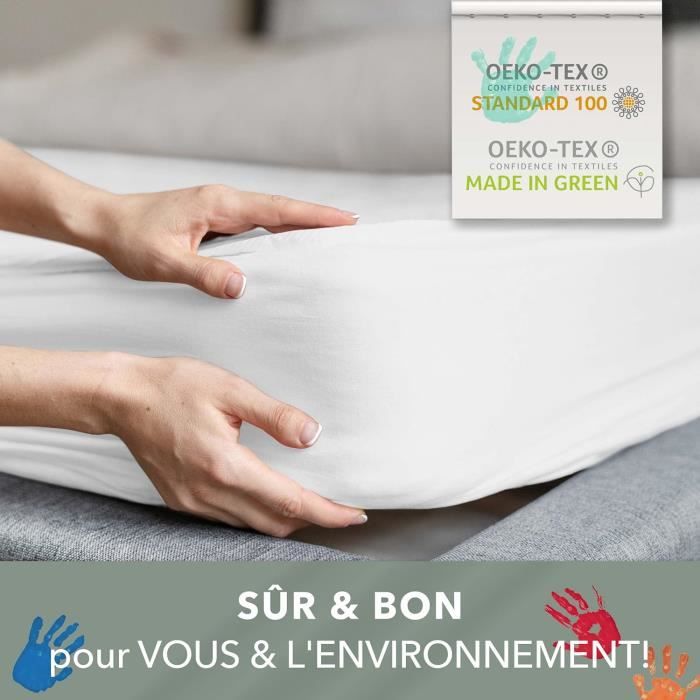 Bebe Drap Housse 60 X 120-70 X 140, Made In Green, 100% Coton