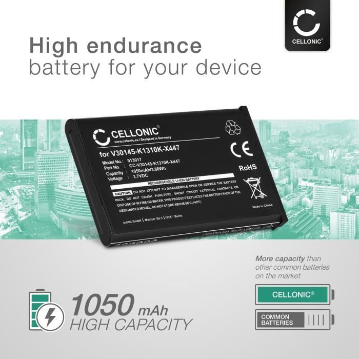 CELLONIC® Batterie Premium Compatible avec Siemens Gigaset SL910, SL910A,  SL910H (1050mAh)V30145-K1310K-X447 - Cdiscount Téléphonie