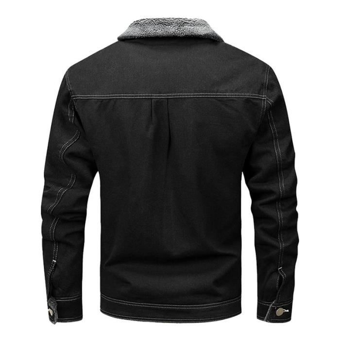 Veste Homme Hiver Chaud Polaire Veste Cuir Noir Blousons Capuche Hiver  Veste Doublé Et Épaisse Grande Taille Blouson Motard Cuir Noir - Cdiscount  Prêt-à-Porter