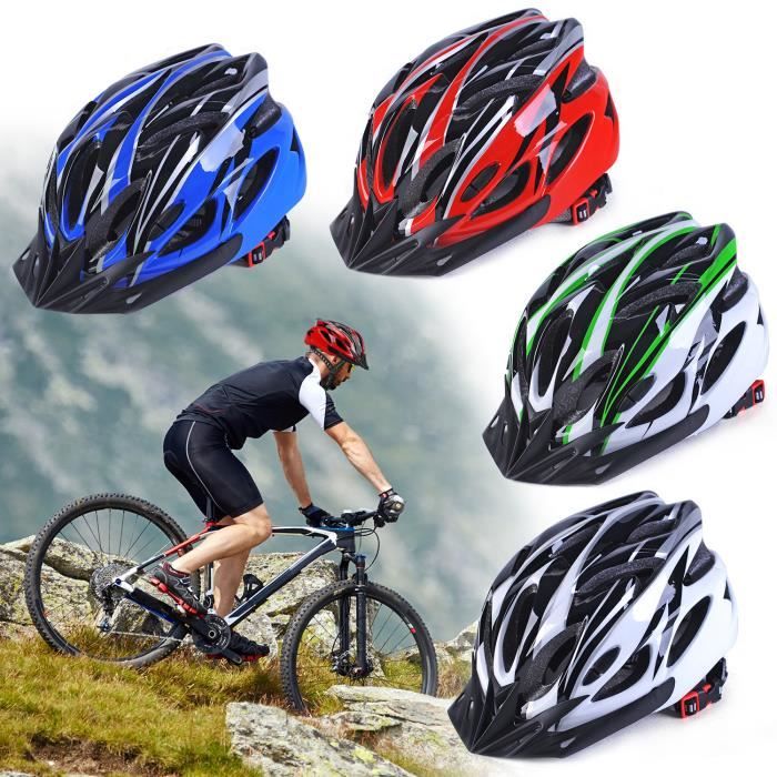 Casque de velo adulte mixte Bicyclette route VTT BMX Noir et Blanc Cdiscount Sport