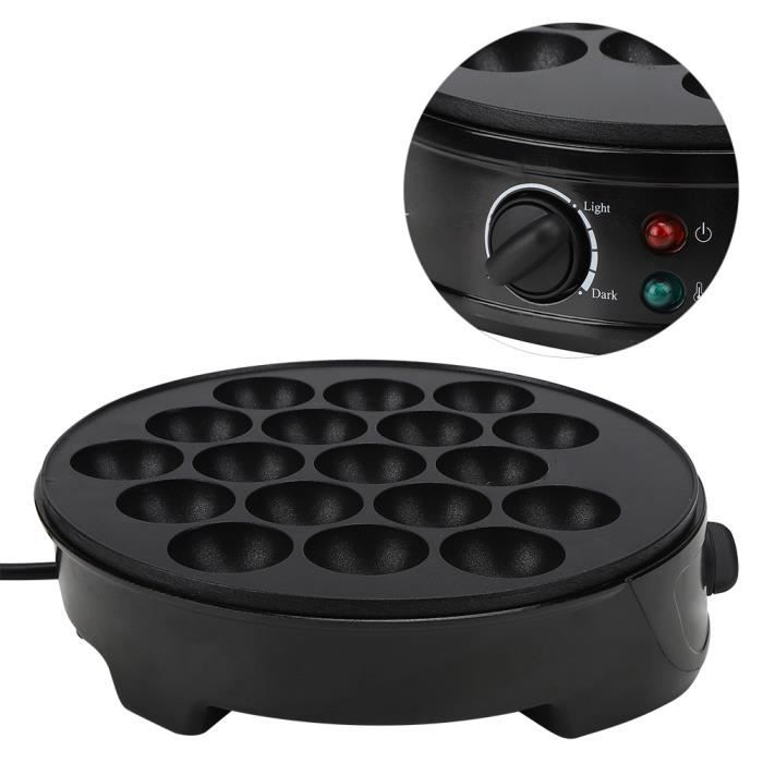 StarBlue Takoyaki Maker Machine électrique Avec Pics Takoyaki Gratuits - Contrôle De La Température - 18 Trous - 220 V, 60 Hz, 700 W - Prise UK Adaptateur De Prise Europeenne Inclus