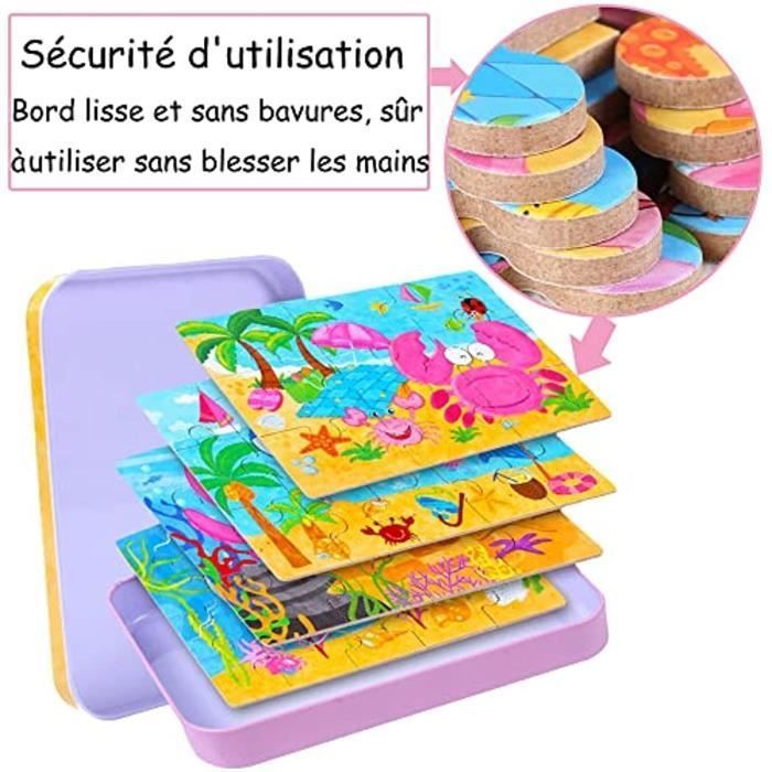 Puzzle Mosaïque Montessori Dr. MUYA – 120 Pièces En Bois + 20 Cartes – Dès 3 Ans