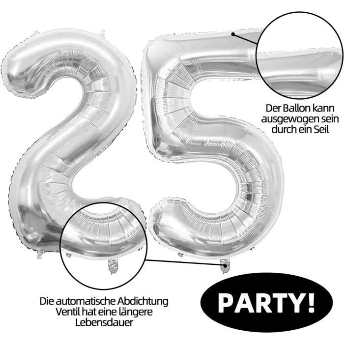 Ballon géant en forme de chiffre - Ballon géant anniversaire âge
