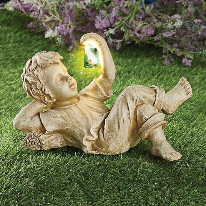 Renquen Pot de luciole lumineuse à énergie solaire pour enfants - Statue et  sculpture fantaisistes pour jardin - D153 - Cdiscount Jardin