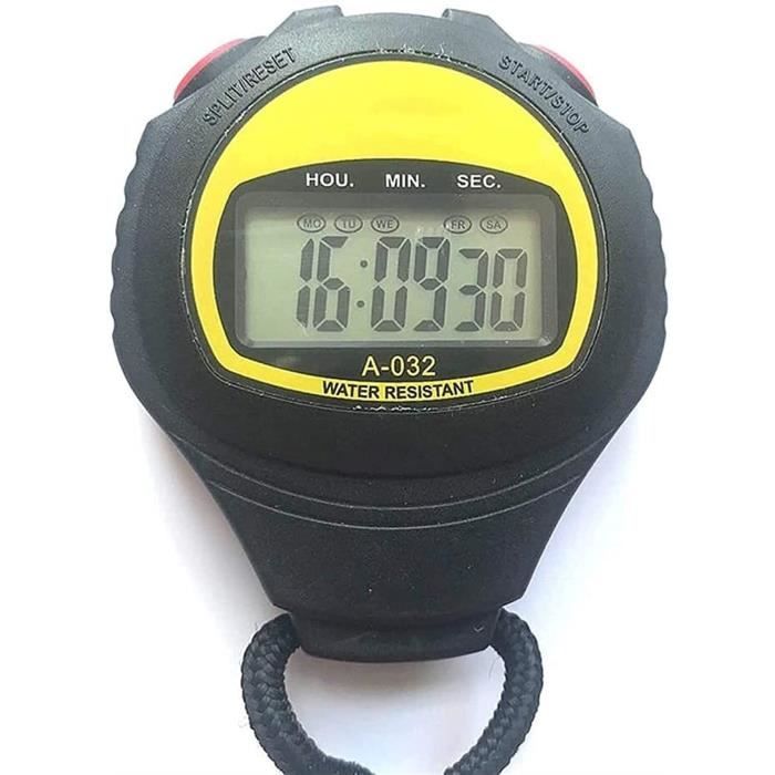 Montre chronomètre numérique de sport, pour la course et la salle