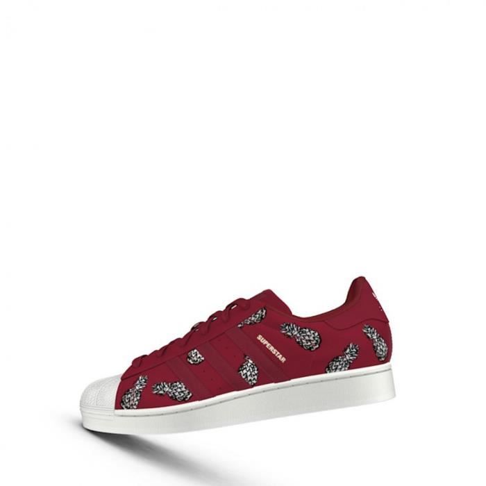 Basket adidas Originals Superstar W Rouge Femme Cuir