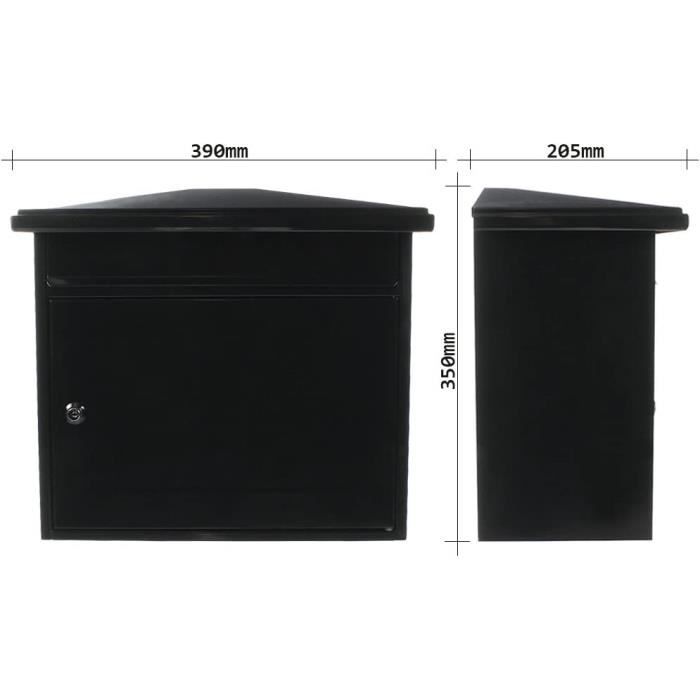 Profirst Mail PM 320, Serrure à Cyline avec 2 clés, Acier, LxHxP ...