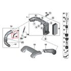 Takpart Tuyau Reniflard Pour Filtre à Air BMW/Mini - Réf. 13717803842 - Compatible E8x, E9x, F3x, F1x