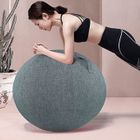 Asotagi Housse Antidérapante Ballon Yoga 65cm Coton Lin Avec Poignées - Fitness Pilates