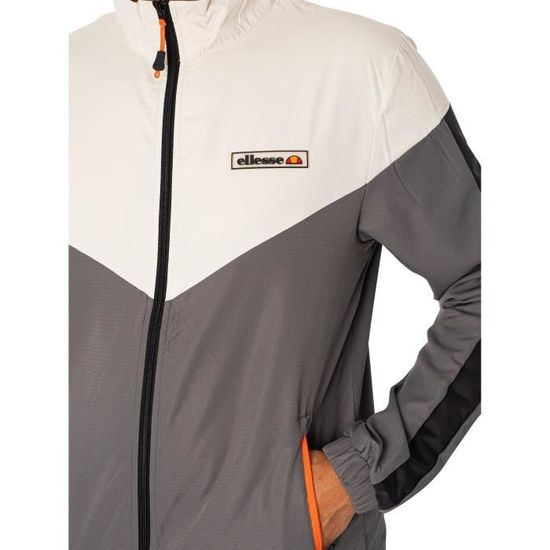 Veste de survetement Ellesse Tomana Homme Beige Poches zippees et ourlet elastique Beige Cdiscount Pret a Porter