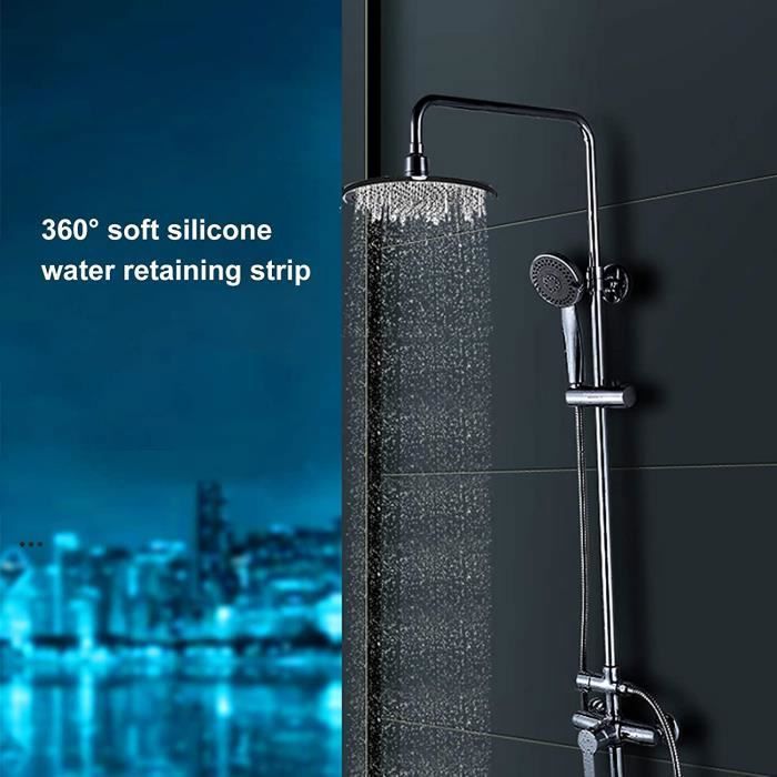 Barrière d'eau de douche en silicone pour salle de bain, joint de