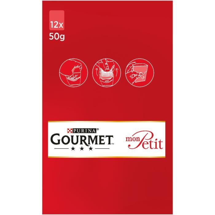 GOURMET - Sachets fraîcheurs MON PETIT à la Volaille pour Chats - 6x50g