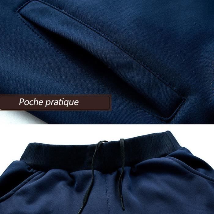 Ensemble Survetement Homme Pantalon Sweat Jogging Set Tenue Detente Homme noir Noir Cdiscount Pret a Porter