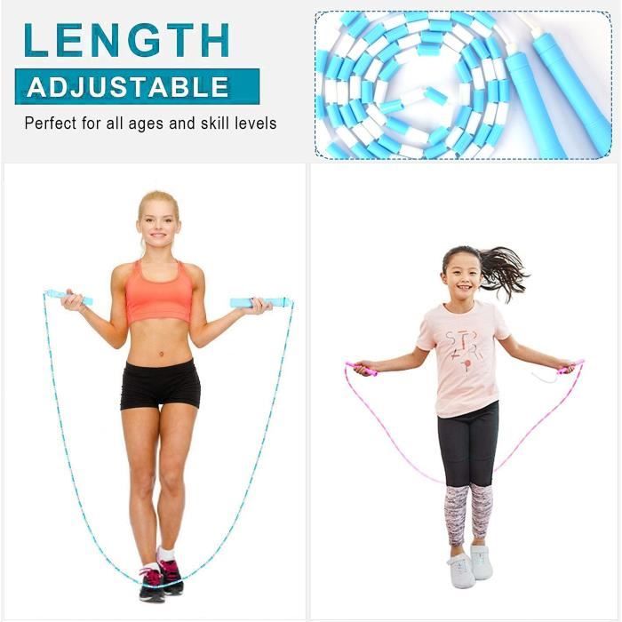 Corde à sauter sport, cordes a sauter avec compteur et minuterie pour  calories, jump rope réglable pour enfant adulte, roulements - Cdiscount  Sport