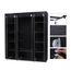Armoire Penderie Noire En Tissu 134 X 43 X 172 Cm Achat Vente