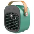 Mini climatiseur voiture portable USB humidificateur 3 vitesses vert