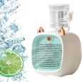 Mini ventilateur de refroidissement, mini climatiseur, silencieux et mignon