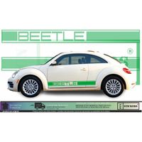 Volkswagen VW New beetle bande latérale - VERT - Kit Complet  - voiture Sticker Autocollant