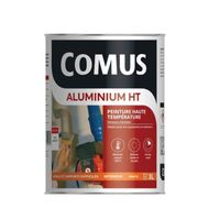 ALUMINIUM HAUTE TEMPERATURE - Peinture métallisée pour tuyauteries et radiateurs -COMUS 0,75 Gris Argent