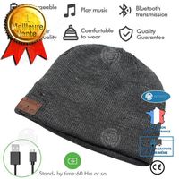 INN Fashion Bluetooth en Tricot Bonnet avec Musique Stéréo et Main-Libres, épais Doux pour Hommes et Femmes de Cadeau de Noël