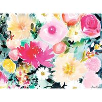Puzzle 500 pièces - Nathan - Dahlias et roses - Paysage et nature - Adulte - Blanc