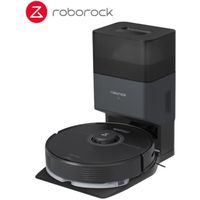 Roborock Q7max+ Noir - Aspirateur robot avec station de vidange automatique