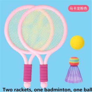 RAQUETTE DE TENNIS le noir - 1 ensemble de jouets en plastique pour enfants, raquette de tennis, badminton, sports de plein air