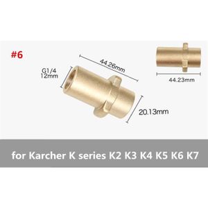 ACCESS. HAUTE PRESSION Type 6 pour Karcher - LaLeyenda 1PC adaptateur de rondelle buses pulvérisateur pour Karcher-HDS-M22-G 1-4 dég