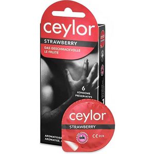 PRÉSERVATIF Préservatifs Masculins - Ceylor Strawberry Boite 6