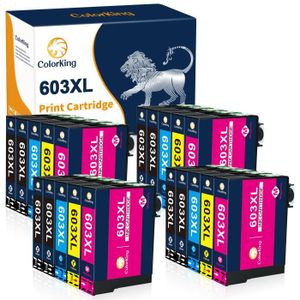 CARTOUCHE IMPRIMANTE 603XL - COLORKING 20 Cartouches d'Encre pour Epson