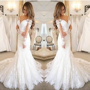 Robe sirene sale manche longue