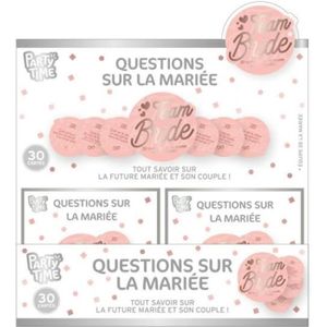 QUESTIONS - REPONSES Jeu De 30 Questions 