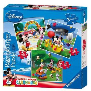 PUZZLE Puzzles - Ravensburger - Mickey et ses amis - 25/36/49 pièces - Pour enfants de 3 ans et plus