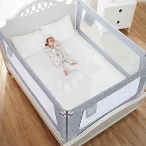 Kids Supply Barrière de lit [200x80 cm]- Barrière de lit sûre et réglable  en Hauteur [70-90 cm] - Protection antichute pour lit d'enfant & lit de  Parent [Un côté] : : Bébé
