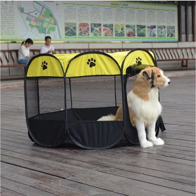 Parc Pour Chien Et Chat Pliable - Tissu Doux Et Maille - Taille M 85x85x58cm - Pour Intérieur Et Extérieur - Léger, Portable, Facile à Nettoyer